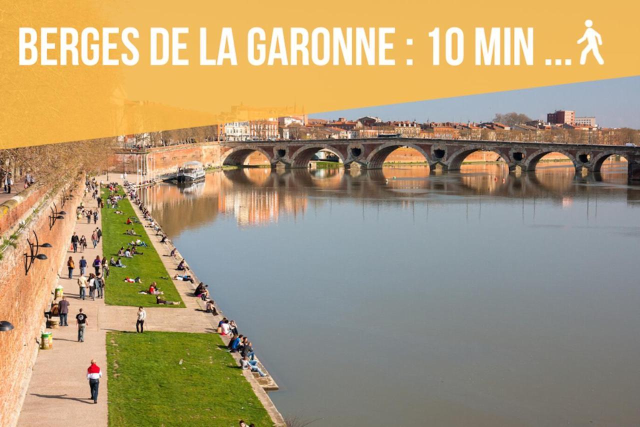 Appartement Cosy Tout Confort - Climatisation, Balcon, Wifi - Proche Airbus, Purpan, Aeroport, Stade Ernest Wallon Toulouse Ngoại thất bức ảnh